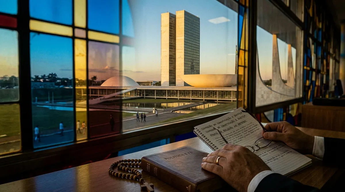 Representação simbólica da fé e das instituições públicas no Brasil